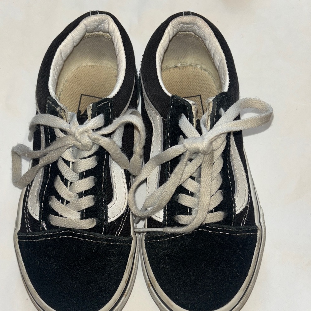 Vans Kids boys and girls  Black and White Sneakers